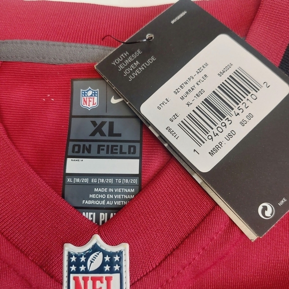 Nike Arizona Cardinals Jersey Youth Size XL (18/20) Kyler Murray #1 On Field Red - Picture 2 of 6